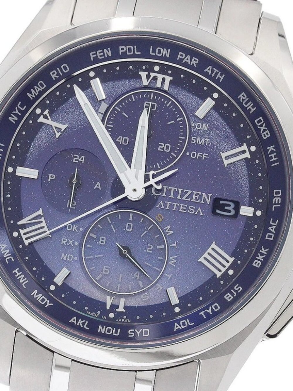 CITIZEN ATESA DEAR Collection AT8240-66L Solar Powered Radio Men's Watch